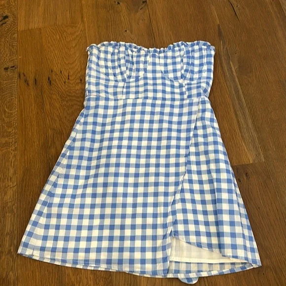 Blue & white dress - Picture 1 of 3